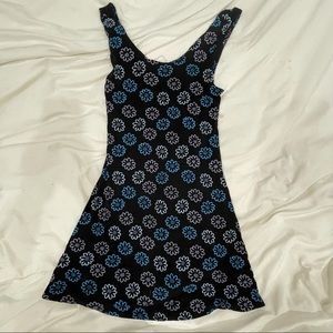 Flower embroidered dress